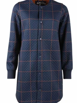 Danemaude Thermo Coat Navy/Occer Large Plaid