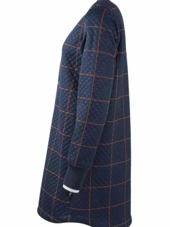 Danemaude Thermo Coat Navy/Occer Large Plaid