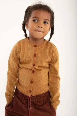 Danemerle Cardigan Occer W. Gold Glitter