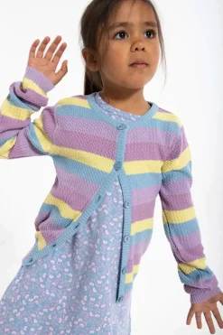 Danemerle Pearl Cardigan Lt Lilac / Pale Yellow