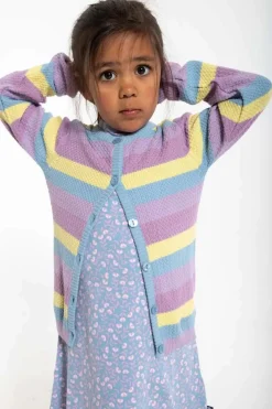 Danemerle Pearl Cardigan Lt Lilac / Pale Yellow
