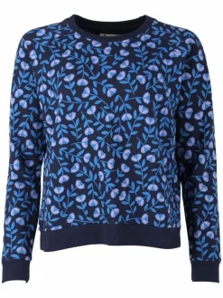 Danemoster Sweat Navy/Blue Fleurie