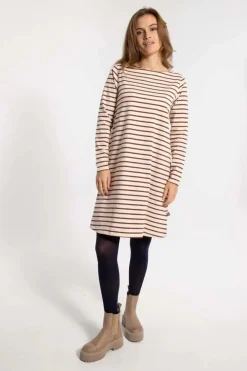 Danenassau Dress Chalk/Red Wine