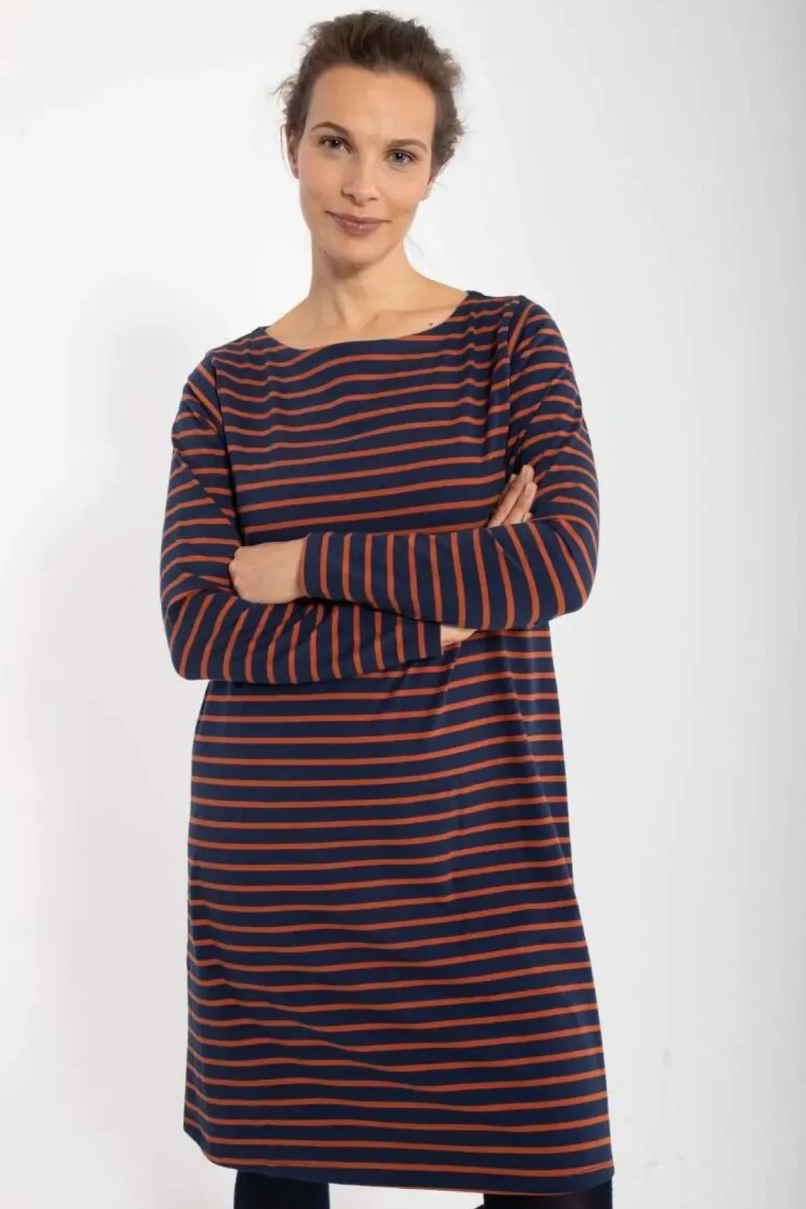 Danenassau Dress Marine/Brick