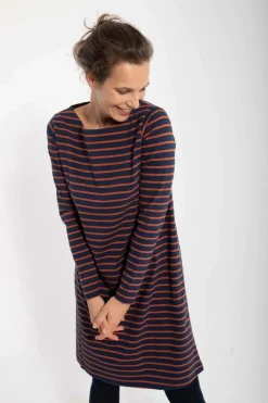 Danenassau Dress Marine/Brick