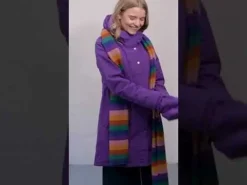 Danenora Winter Parka Purple