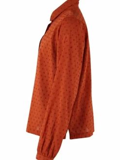 Danenovember Cotton Dot Shirt Rust