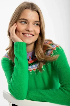 Danepeaceful Light Wool Sweater Green