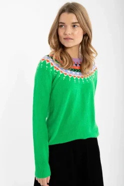 Danepeaceful Light Wool Sweater Green