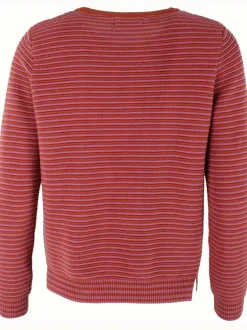 Danepearly 3D Crotchet Knit Sweater Rust/Old Rose