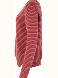 Danepearly 3D Crotchet Knit Sweater Rust/Old Rose