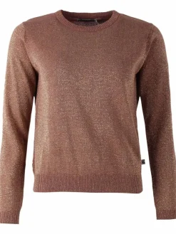 Danepearly Glitter Sweater Beige Rose W. Gold Glitter