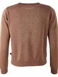 Danepearly Glitter Sweater Beige Rose W. Gold Glitter