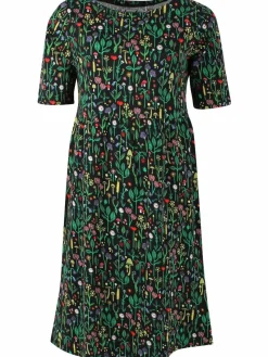 Danepoppy Dress Black Botanical