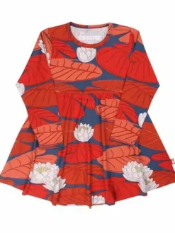Danepopsicle Viscose Dress Brick Aakander