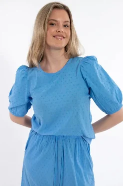 Daneprosecco Cotton Dot Shirt Ice Blue