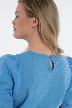 Daneprosecco Cotton Dot Shirt Ice Blue