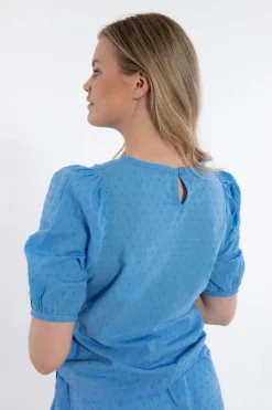 Daneprosecco Cotton Dot Shirt Ice Blue