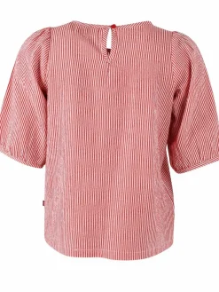 Daneprosecco Searsucker Shirt Bright Red/Chalk