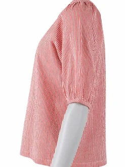 Daneprosecco Searsucker Shirt Bright Red/Chalk