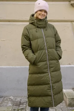 Danepuffin Down Winter Coat Warm Khaki