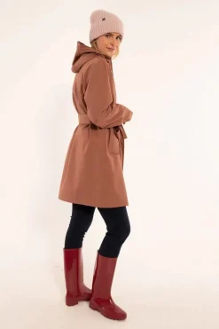 Danerainlover Raincoat Beige Rose