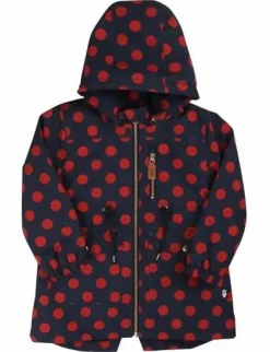 Danerose Winter Jacket Dark Navy/Dark Rust Dots