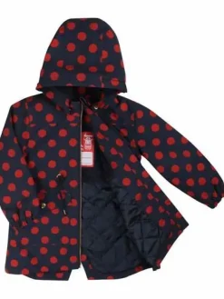 Danerose Winter Jacket Dark Navy/Dark Rust Dots