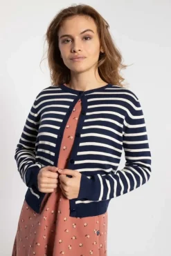 Danesaga Cardigan Dk Navy/Chalk