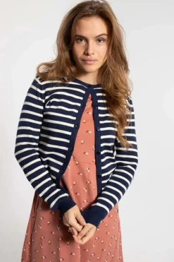 Danesaga Cardigan Dk Navy/Chalk