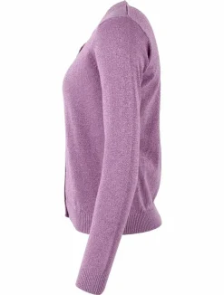 Danesaga Glitter Cardigan Soft Viola Glitter