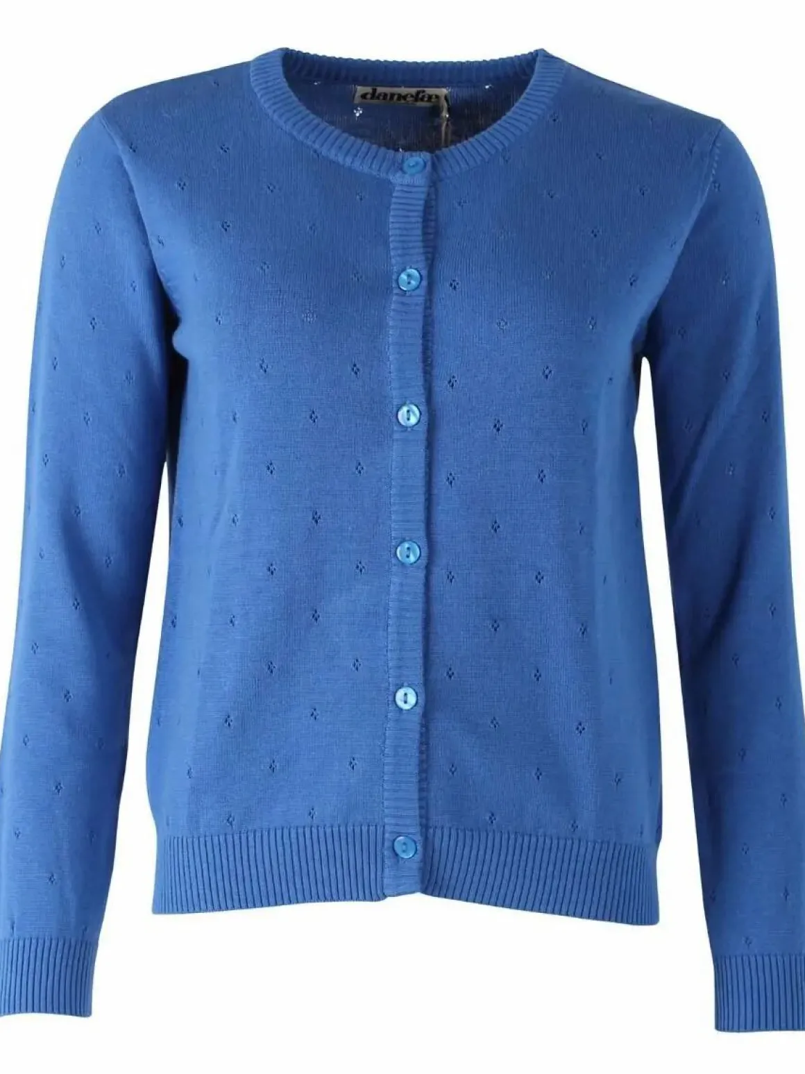 Danesaga Hole Knit Cardigan Blue