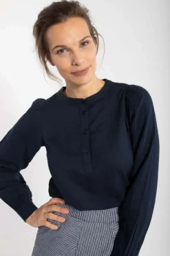 Danesanna Cloth Shirt Dk Navy
