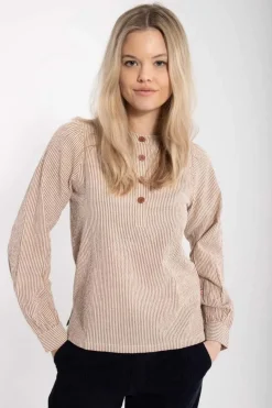 Danesanna Poplin Shirt Brick/Chalk