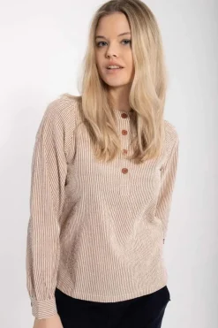 Danesanna Poplin Shirt Brick/Chalk