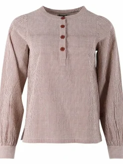 Danesanna Poplin Shirt Brick/Chalk