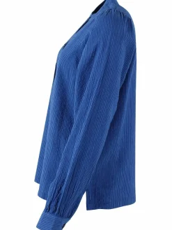 Danesanna Searsucker Shirt Deep Marine/Klein Blue