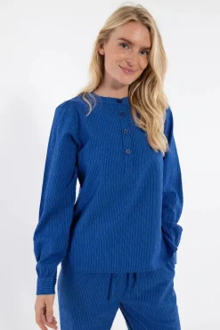 Danesanna Searsucker Shirt Deep Marine/Klein Blue