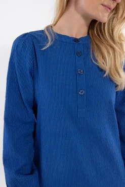 Danesanna Searsucker Shirt Deep Marine/Klein Blue