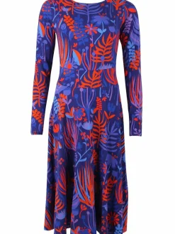 Danesigrid Viscose Dress Deep Marine Walkabout
