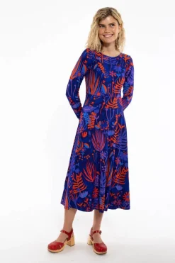 Danesigrid Viscose Dress Deep Marine Walkabout
