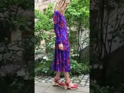 Danesigrid Viscose Dress Deep Marine Walkabout