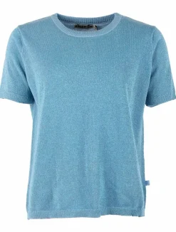 Danesilver Sweater Glitter Tee Light Blue Glitter