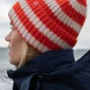 Danesofty Beanie Bright Red/Chalk