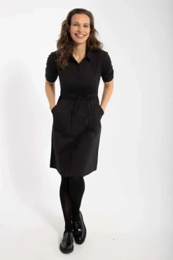 Danesusanne Poplin Dress Black