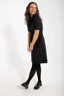 Danesusanne Poplin Dress Black