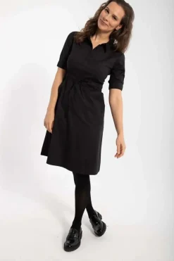 Danesusanne Poplin Dress Black