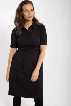 Danesusanne Poplin Dress Black