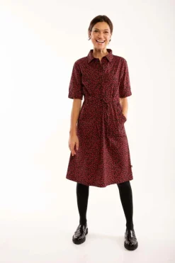 Danesusanne Poplin Dress Black Fleurie