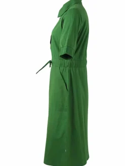 Danesusanne Poplin Dress Warm Khaki